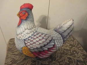 Vintage PLUSH Chicken/W Chick DOORSTOP - Picture 1 of 4