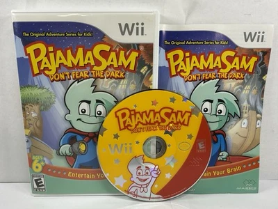 Pajama Sam: Don't Fear the Dark (Nintendo Wii, 2008) Complete CIB TESTED! - Image 1 of 4