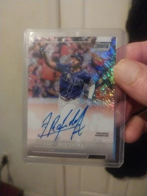 2022 Topps Stadium Club Randy Arozarena Shimmer Auto /5 - Image 1 of 2