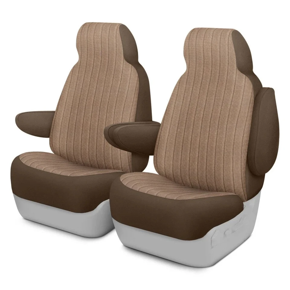 For Mitsubishi Galant 99-03 Duramax Tweed 1st Row Brown Custom Seat Covers Foto 1 de 2