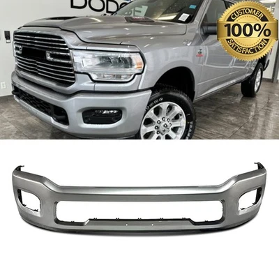 Fits For 2019 2020-2024 Ram 2500 3500 Billet Silver Front Bumper Face Bar New — 第 1/4 张图片