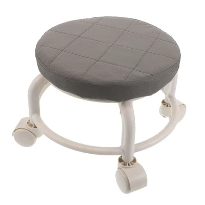  Tabouret bas pivotant à 360° : repose-pieds moderne en cuir synthétique de - Image 1 of 4