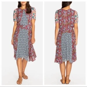 Johnny Was SONNY MIXED DRESS Sz XL - Picture 1 of 11
