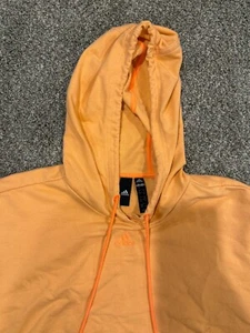 Sudadera con capucha recortada naranja mediana Adidas para mujer - Imagen 1 de 3