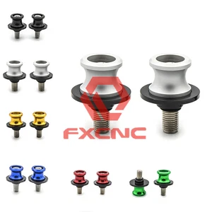 CNC 8MM Swingarm Spools Slider Bobbins For HONDA KAWSAKI DUCATI BMW  BIMOTA: - Foto 1 di 14