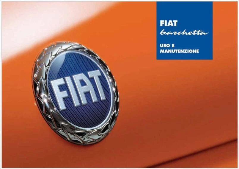 FIAT BARCHETTA  - USO E MANUTENZIONE – Driver’S Handbook! - Immagine 1 di 1