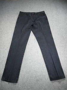 VTG Wrangler Jeans Mens 40X34 Black Denim Western Cowboy Cut Rodeo 13MWZ USA - Picture 1 of 13