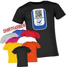 Impfshirt |Impfnachweis T-Shirt |QR Code |Unisex Shirt |bedrucktes Sprücheshirt