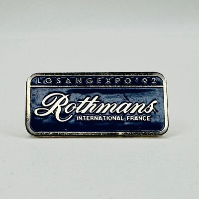 Vntg Tobacco Rothman's Racing Pin Rothmans Int. France Logo Los Angeles Expo '92 - Image 1 of 3