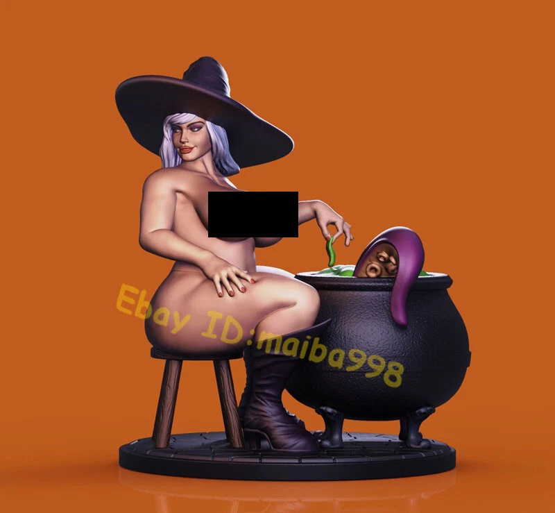 HALLOWEEN WITCH 3D Print Garage Kit Figure Model Kit Unpainted Unassembled GK - Image 1 of 4