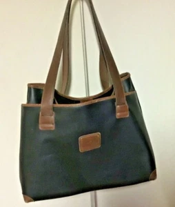 Cabin Creek Travel Carry On Satchel Bag Black With Brown Trim - Picture 1 of 7