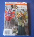 COSTUME PATTERN #1550 sz L XL Fantasy Fairy dress wings hat Amy Brown 2013 UNCUT