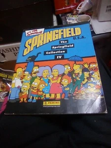 Complete Sticker Album Book Panini Simpsons Springfield Collection IV - Picture 1 of 3