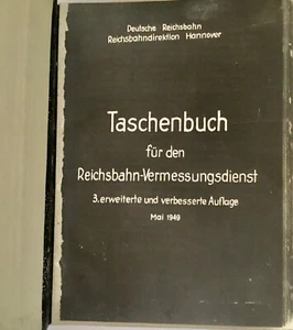 Taschenbuch für Reichsbahn-Vermessungsdienst 3. Auflage Mai 1949 - Picture 1 of 4