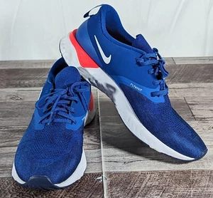 Nike Odyssey React 2 Flyknit Running Shoe AH1015-400 Men's Size 12 Indigo Force - Picture 1 of 8