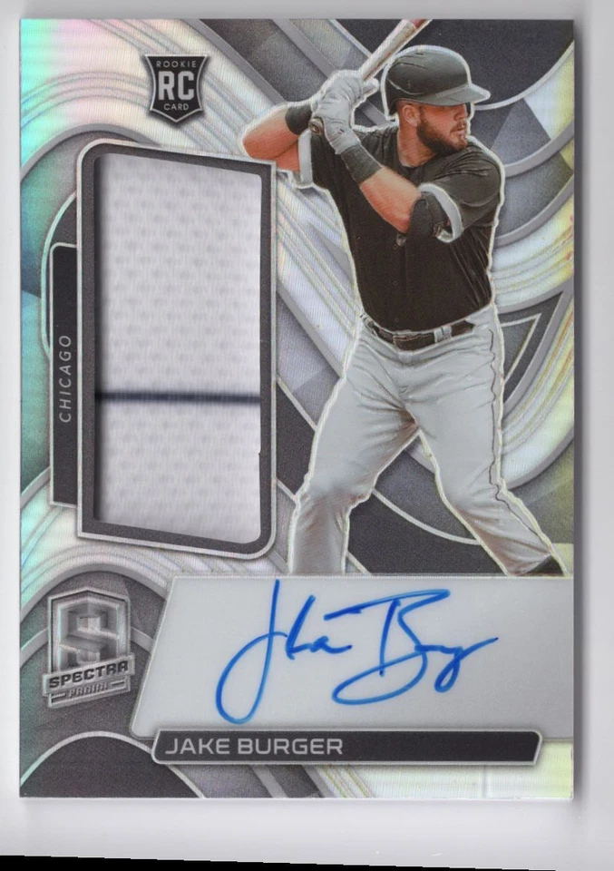 2022 PANINI SPECTRA ROOKIE AUTO JERSEY /199 Jake Burger Chicago White Sox #169 - Image 1 of 2