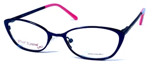 BETSEY JOHNSON “BESTIE” NOS Kids Blue Matte/Pink 48-17-135 Eyeglasses Frame - Picture 1 of 11