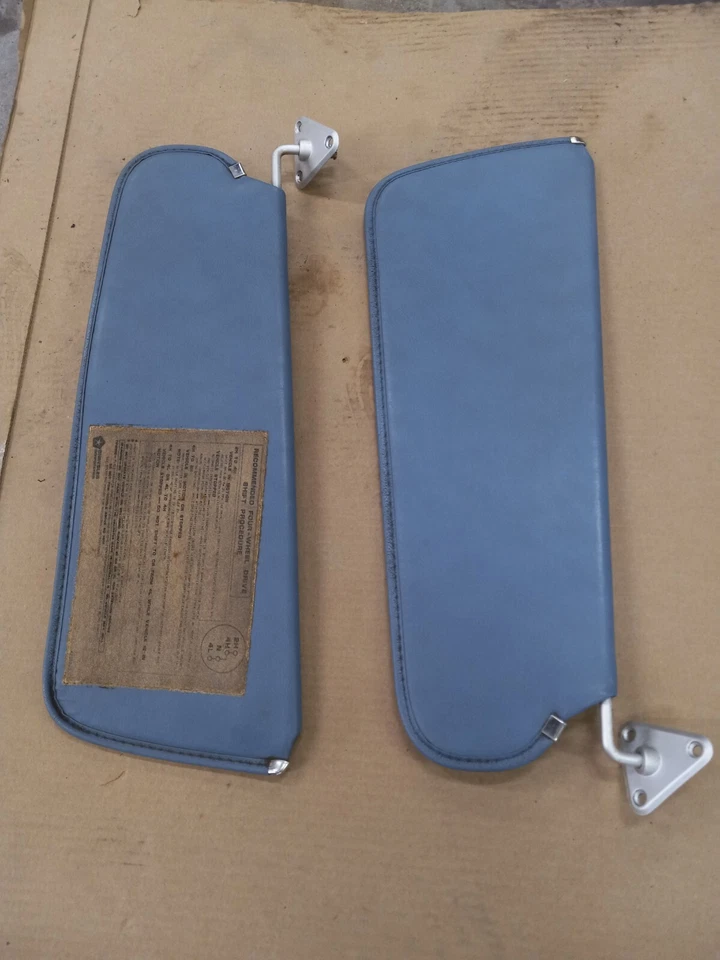 💥 CARGADOR DODGE RAM/RAM 1980-93 TRACCIÓN EN LAS 4 RUEDAS AZUL OEM PARASOLES DIESTRO Y DERECHO BONITO Foto 1 de 4