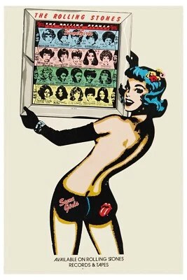ROLLING STONES Some Girls HUGE Promo POSTER 3x5 fabric Banner with Grommets! - Image 1 of 3