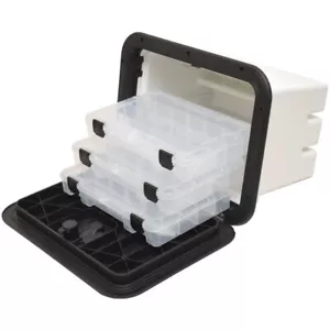 Innovador centro de aparejo de barco 530-109 | 3 bandejas 11 x 15 pulgadas negro - Imagen 1 de 6