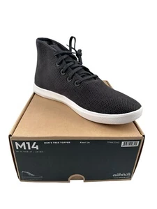 Men's Allbirds Tree Toppers Shoes Black Lace Up Athletic Comfort Sneakers Sz 14 - Picture 1 of 13