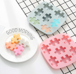 Puzzle Piece Mold Silicone Puzzle Crayons Maker Chocolate Candy Cake Sweet Ice 