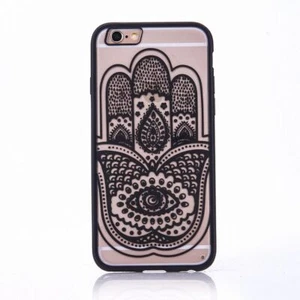 Apple iPhone SE 2022 Etui na telefon Mandala Case Cover Futerał ochronny Bumper Czarne - Zdjęcie 1 z 82