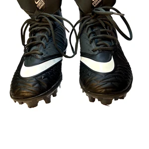 Nike Force Savage Football Cleats Size 10 narrow men black and gray - Picture 1 of 10