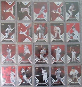 2006 TOPPS FINEST MOMENTS RED MICKEY MANTLE SET OF 20 CARDS Free Shipping - Picture 1 of 2