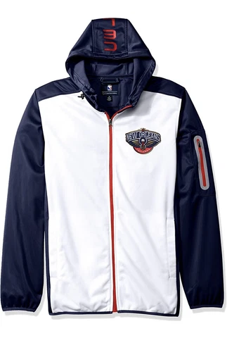 New Orleans Pelicans Mens Size 2XL Full Zip Warm Up Jacket NWT- Zion-ingram Cover