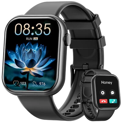 2025 Smart Watch For Men/Women, Waterproof Smartwatch Bluetooth iPhone Samsung - Image 1 of 4