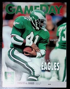 NFL GAMEDAY Magazine Program September 1, 1991 Philadelphia Eagles Vs Green Bay - Imagen 1 de 2