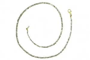Cadena facetada de zafiro verde - Imagen 1 de 2