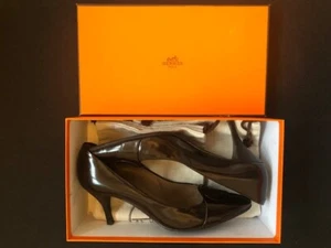 Hermès Schuhe,Pumps , Gr. 38.5, sehr guter Zustand, braun - Bild 1 von 11