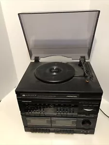 Vintage SounDesign 6846 Dual Deck Stereo Ricevitore Cassetta Radio Nero Ottimo - Foto 1 di 6