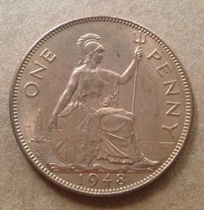 Centavo Jorge VI 1948 - Imagen 1 de 4