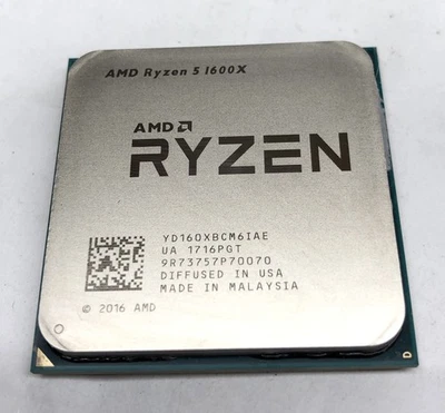 AMD Ryzen 5 1600X 3.6GHz Socket AM4 6-Core 12-Thread CPU Processor YD160XBCM6IAE - Image 1 of 2