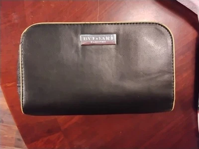 BOLSA DE MAQUIAGEM/estojo de transporte BVLGARI PARFUMS. EXCELENTE ESTADO.  - Imagem 1 de 4