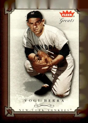 Fleer Greats of the Game #78 2004 Yogi Berra azul Foto 1 de 2