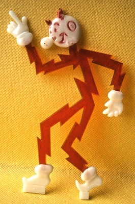 Vintage "REDDY KILOWATT" Advertising Glow in the Dark Figure, - Image 1 of 3