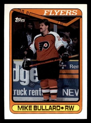  274 Mike Bullard  Flyers 1990 Topps Hockey Sports Trading Card  - Image 1 of 2