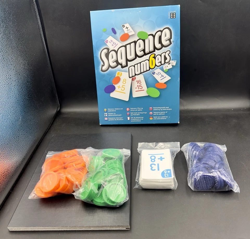 Sequence Numbers Board Game Nordic Games 2015 Num6ers Complete REPRINTED INSTRUC - Image 1 of 4