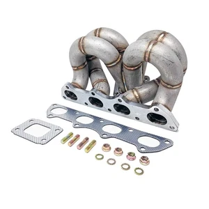 REV9 HP SERIES HONDA B16 B18 EQUAL LENGTH RAM HORN TURBO MANIFOLD T3/T4 T3 AC/PS - Picture 1 of 5