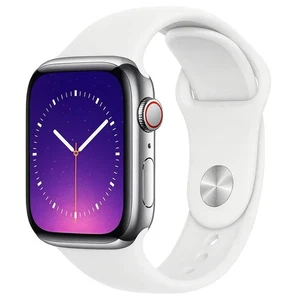 Apple Watch Series 7 45MM Stainless Steel GPS + Cellular - Excellent Refurbished - Picture 1 of 2