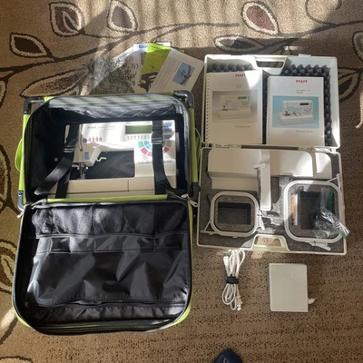 PFAFF Creative 7570 Sewing Embroidery Machine & Creative Sew Fantasy Set W Case - Image 1 of 4