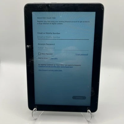 Amazon Fire 7 планшетов (9-го поколения) 16GB черный K72LL3 - треснувший экран - Изображение 1 из 4