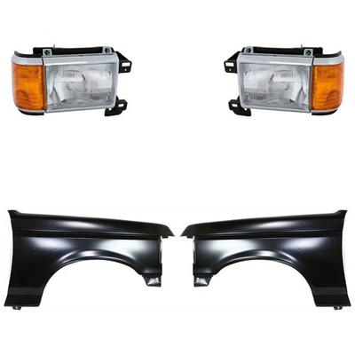 Fender Kit For 1987 1988 1989 1990 1991 Ford F-150 F-250 Primed Front LH and RH - Image 1 of 4
