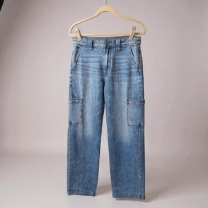 American Eagle Super High-Rise Baggy Wide Leg Stretch Jeans Gr. 6 X-Long - Bild 1 von 10