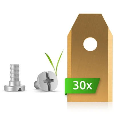 Ersatz-Messer Klingen Titan 30 Stück kompatibel mit Husqvarna Automower Gardena - Bild 1 von 4