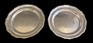 (2) WILTON ARMETALE PEWTER 12” CHARGERS QUEEN ANNE - Picture 1 of 1